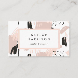 Blush Scribble   Trendy and Chic Business Card