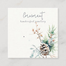 Blush Snow Winter Berries Earring Stud Holder