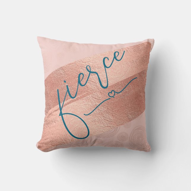 Blush Sparkle Fierce Cushion (Front)
