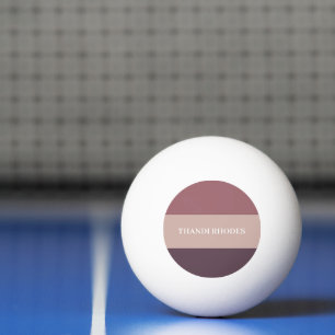 Blush stripes colour palette monogram ping pong ball