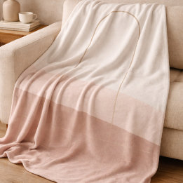 Blush Taupe Arch Fleece Blanket