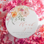 Blush & Teal Spring Floral Baby Shower Thank You Favour Tags<br><div class="desc">Beautiful favour tags to match our "Baby In Bloom | Blush & Teal Spring Floral Shower" invitation. This design features a floral arrangement in the top left-hand corner. There are roses, dahlias, snapdragons, eucalyptus, and more. Below, aligned to the right, it reads "thank you" in flowing script. The mum-to-be's name...</div>