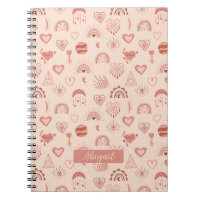 Blush | Terracotta Boho Heart Themed Pattern Name 