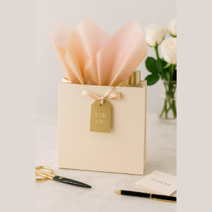 Blush to Gold Ombre Shimmer Luxury Tissue Paper