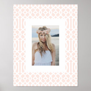 Blush Trellis Poster