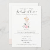Blush Utensils Floral Bakery Cooking Class Invite (Front/Back)