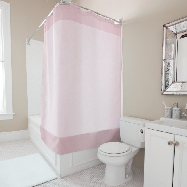 Blush Veil Shower Curtain (In Situ)