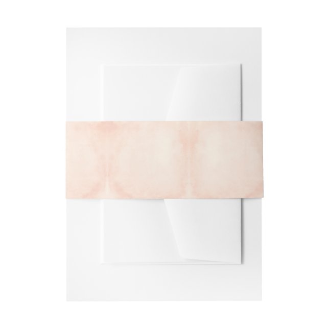 Blush Wash Invitation Belly Band (Front Example)