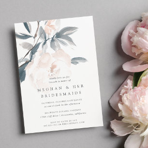 Blush Whisper Bridesmaids Brunch Invitation