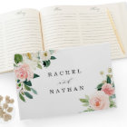Blush White Bloom Floral Wedding Guestbook