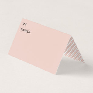 Blush & White Polka Dots Potluck Dish Recipe Cards