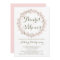 Blush Winter Wreath Bridal Shower Invitation