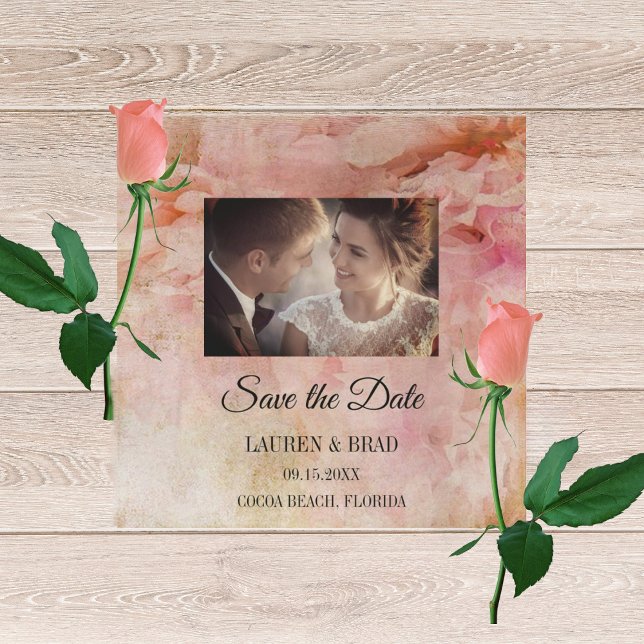 Blushed Floral Vintage Save The Date (Creator Uploaded)