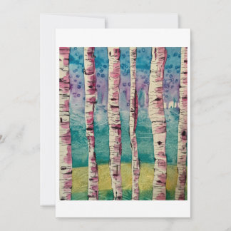 Blushing Birches, by Joyce Knight-Coyne Thank You Card
