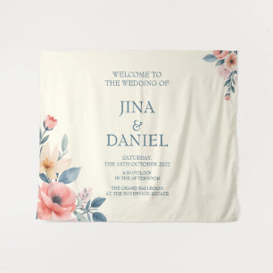 Blushing Bloom Tapestry
