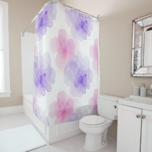 Blushing Blooms Shower Curtain