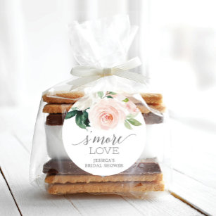 Blushing Blooms S'More Love - Favour Stickers