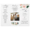 Blushing Blooms Trifold Wedding Program Photo