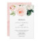 Blushing Blooms Wedding Invitation