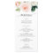 Blushing Blooms Wedding Menu - Wedding Menus
