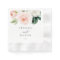 Blushing Blooms Wedding Napkin Cocktail Napkin