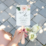 Blushing Blooms Wedding Program Fan<br><div class="desc">Your guest will love reading all the details of your wedding on these lovely Wedding Fan Programs! This design features a beautiful script font and stunning blush floral bouquet!</div>