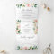 Blushing Blooms Wedding Tri-Fold Invitations RSVP