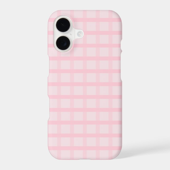 Blushing Bride And Tea Rose Pink Gingham Pattern (Back)
