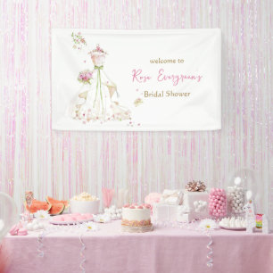 Blushing Bride in Bloom Bride to Be Banner