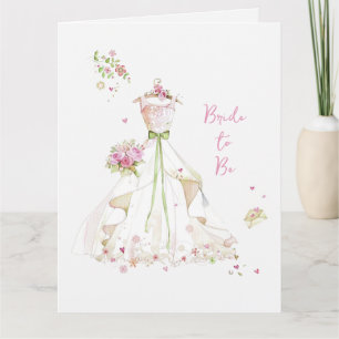 Blushing Bride in Bloom Bride to Be Card