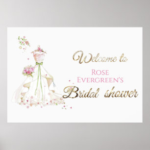 Blushing Bride in Bloom Bride to Be Poster