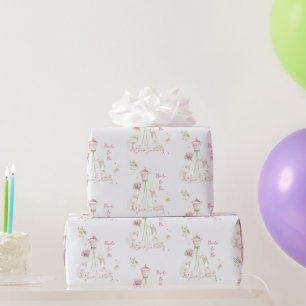 Blushing Bride in Bloom Bride to Be Wrapping Paper