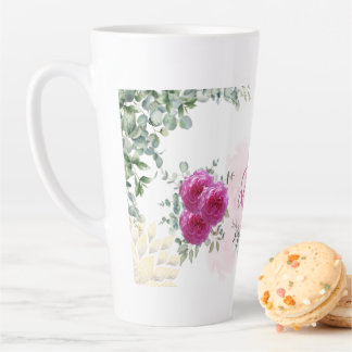 Blushing Bride Latte Mug – Roses, Doves & Love