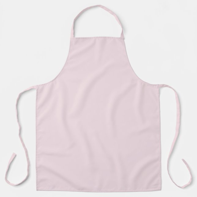Blushing Bride Pink Solid Colour Apron (Front)