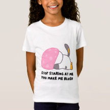 Blushing Bunny "Stop Staring" Girls’ T-Shirt