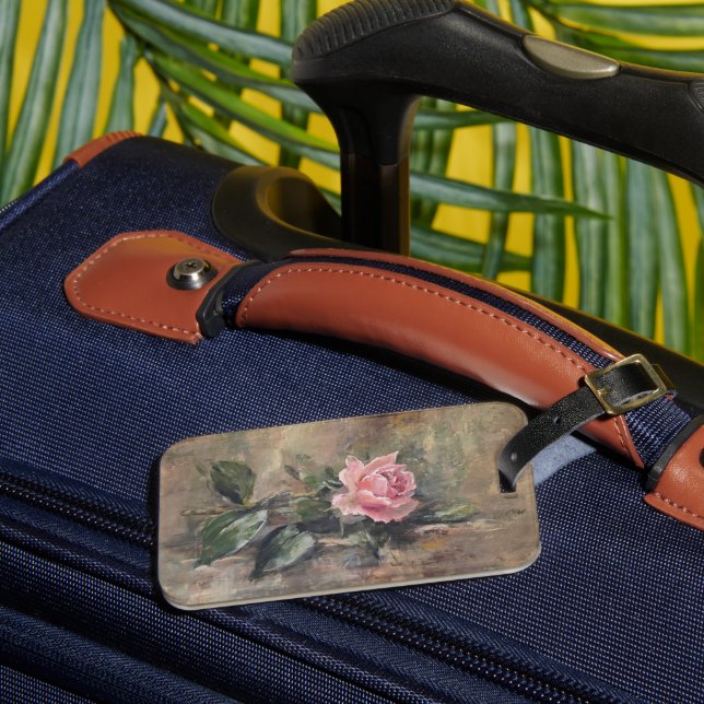 "Blushing Grace" Luggage Tag (Front Insitu 3)