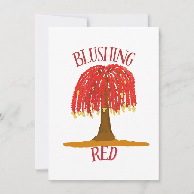 Blushing  invitation (Front)