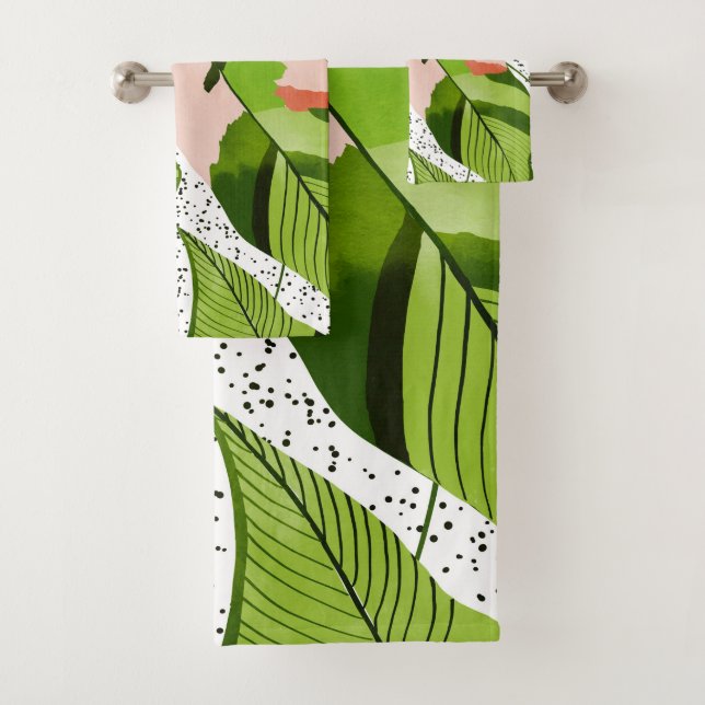 Blushing Leaves Bath Towel Set (Insitu)