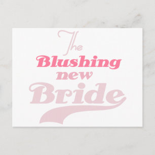 Blushing New Bride Postcard