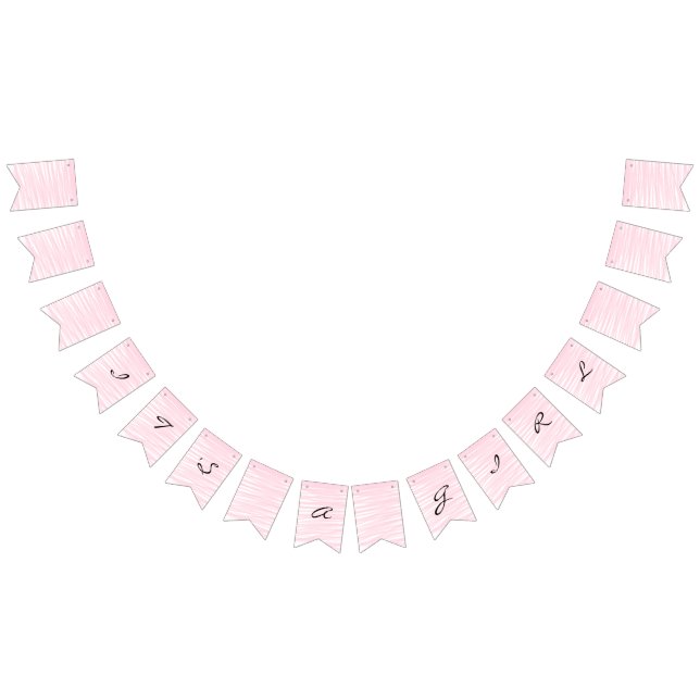 "Blushing Pink" Bunting Banner (All)