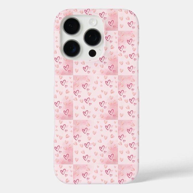 Blushing Pink Hearts  Case-Mate iPhone Case (Back)