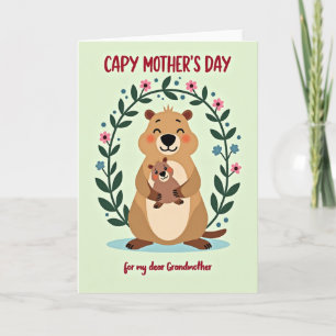 Blushing Rodent Mothers Day Card