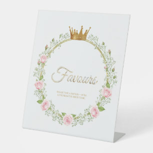 Blushing Romance: Pink Roses & Baby’s Breathe Pedestal Sign