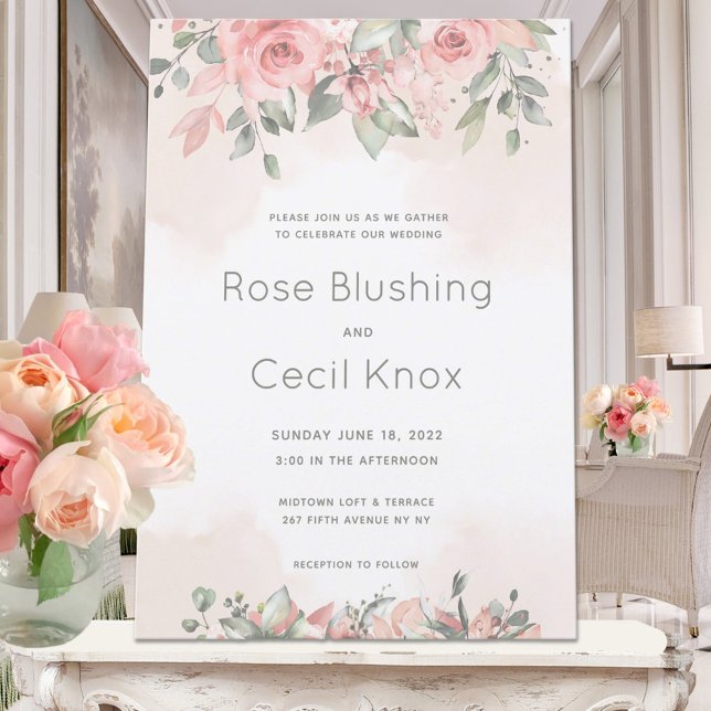 Blushing Roses 2 Wedding Invitation Suite (Creator Uploaded)