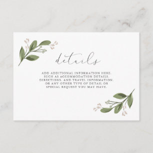 Blushing Sprigs Details with Pink Back Enclosure Card