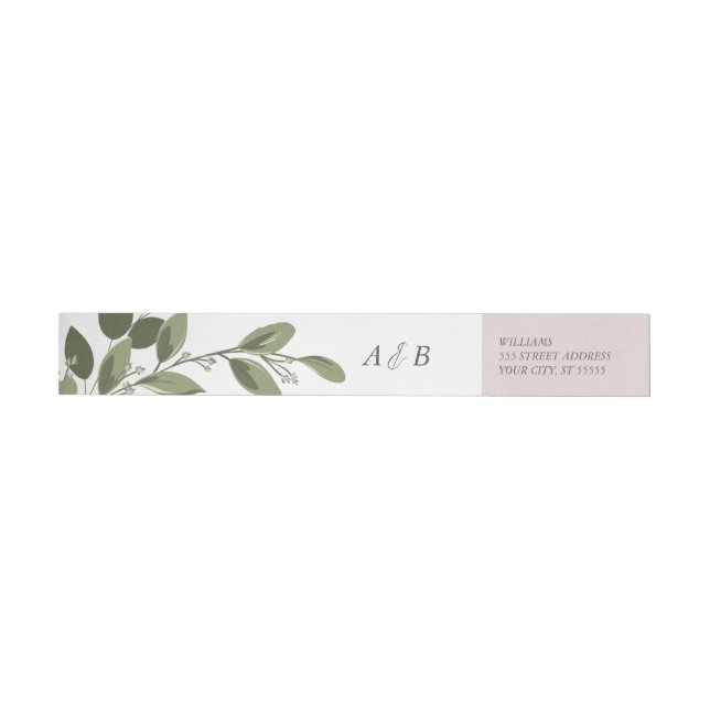 Blushing Sprigs Return Address Label (Individual)
