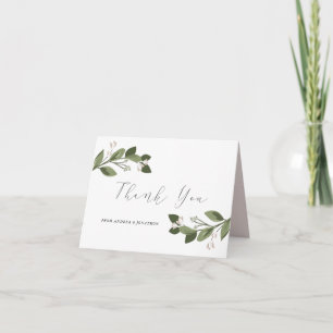 Blushing Sprigs Thank You Note Card