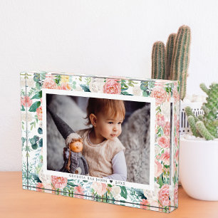 Blushing Summer Floral   Photo Block