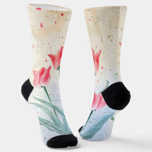 Blushing Tulip Elegance Socks