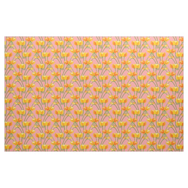 Blushing Tulips Fabric (Fat Quarter)